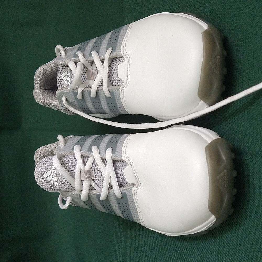 Adidas sneakers size 7.5 white grey